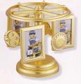 Musical Photo Carousel in brass