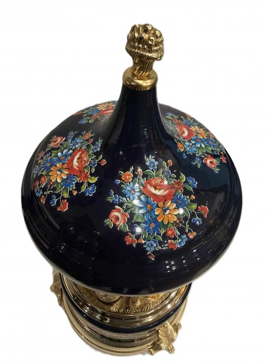 Cobalt Blue Carousel Mosque with Lyre 3