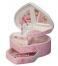 Musical Heart Shaped  Jewlery Box with Twirling Ballerina