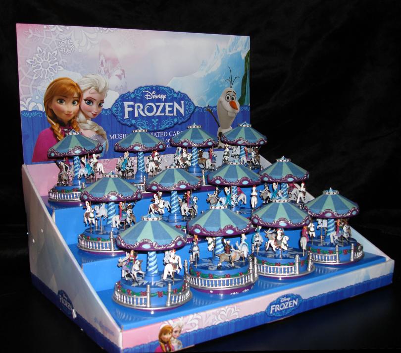 Frozen Caousel Mini Music Boxes Display