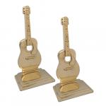 Brass Guitar Bookends 