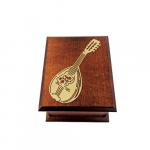 Brass Mandolin Music Box 