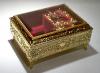 gold Tone Ormalue Musical Box with Animated Butterfly