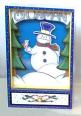 Animated Frosty the Snowman with Bird