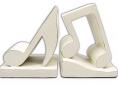 Bookends Antique White Notes