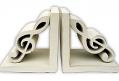 Bookends Antique White G Clef