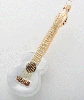 Christmas Tree Ornament White Guitar