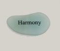 Engraved with Harmony on 5" Sea Glass
