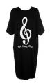 Musicians Sleep Shirt says, "Here Comes Treble"