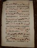 gregorian musical manuscript 1650