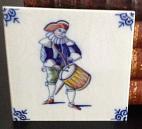 Delft Blue Tile - Drummer