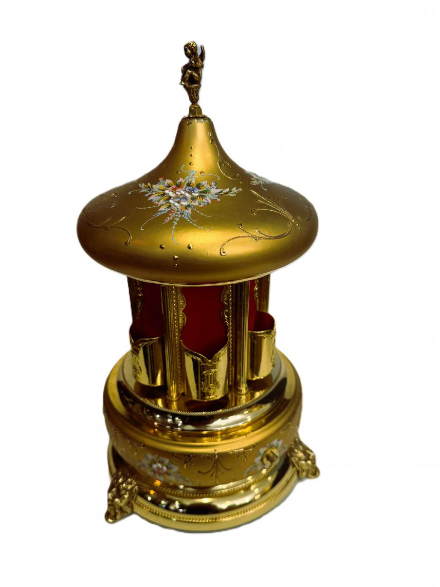 Gold carousel open
