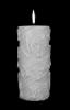 Tall Pillar White on White Candle