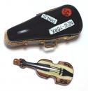 Porcelain Limoges Box - Violin in case