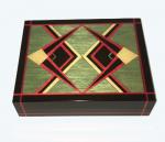 Italian music box with unusual geometric design