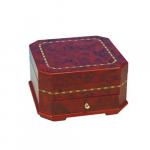 Jewelry Box Octagon Shaped Brown with Ballerina