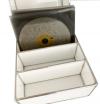 New matching leaded glass Disc Storage box