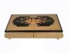 Maple Italian Inlay Music Box with bowl of Flowers 