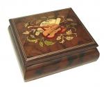 Elm usic box with instrument inlay and Filetto boarder