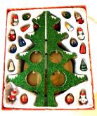 Close up of Unassembled Glitter Tree Kit