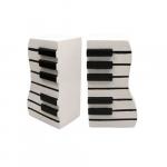 Piano Keyboard Bookends 