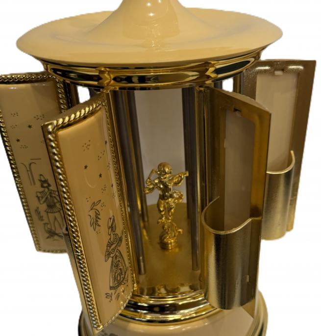 Lage Reuge Polymer Carousel Mosque in Butterscotcj