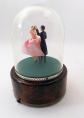 Reuge Vintage Dancers under Dome Music Box