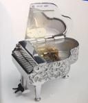 Reuge Miniature Solid Silver Piano Open View