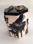 Tzedakah Box with Black Baby Grand