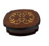 Upscale Small Walnut Musical Box with Brass Inly (1.18)