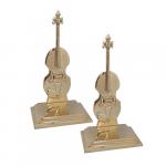 Bookends Brass Violin 