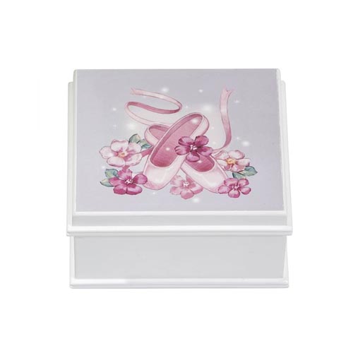 Surry - Ballet Shoes and Twirling Ballerina Musical Jewelry Box