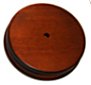 Round Wood Base with Hole 4 1/2" for figurine