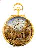 The Fountain - Rustic Scene Pocket Watch