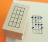 Rubber Chord Stamps - 4 Strings and 5 Frets