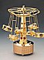 24K Gold Plated Airplanes with Austrian Crystals Music Box Figurine