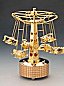 24K Gold Plated Airplanes with Austrian Crystals Music Box Figurine