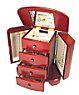 Cherry Four Drawer Jewelry Chest - Rachel