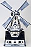 Windmill on House Delft Blue 10 inches