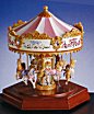 American Treasures Musical Carousel with Six Horses