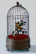 Singing Bird in Cage Antique Finish - Single Bird