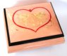 Small Pink Italian Inlay of Heart and Doves