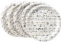 Party Paper Plates with notes 16 pack