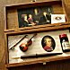 Writing Pen - Old World Writing Instrument Set with Violin Theme in Wood Box