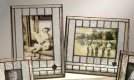 Photo Frame Antique Style Glass with G Clef Charm for 4x6 photo 