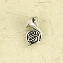 Sterling Silver Charm or Pendant French Horn
