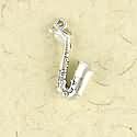 Sterling Silver Charm or Pendant Saxophone alto
