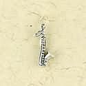 Sterling Silver Charm or Pendant Saxophone (small)