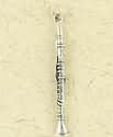 Sterling Silver Charm or Pendant Clarinet