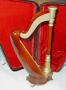 Miniature Harp with Case 9.75